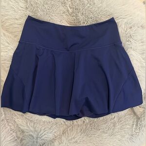 Athleta Ace A-Line Tennis Skort - size Small Navy Blue Athletic Skort - EUC